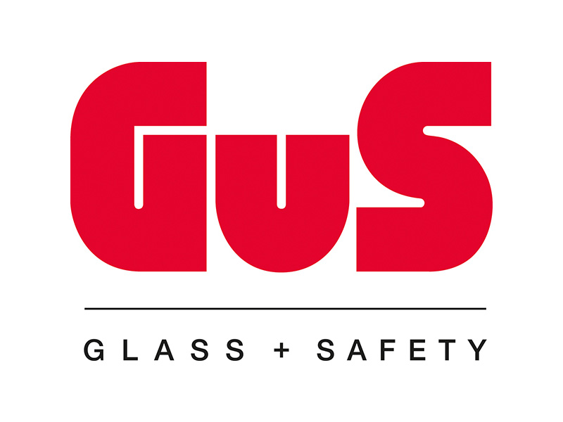 GuS glass + safety logo